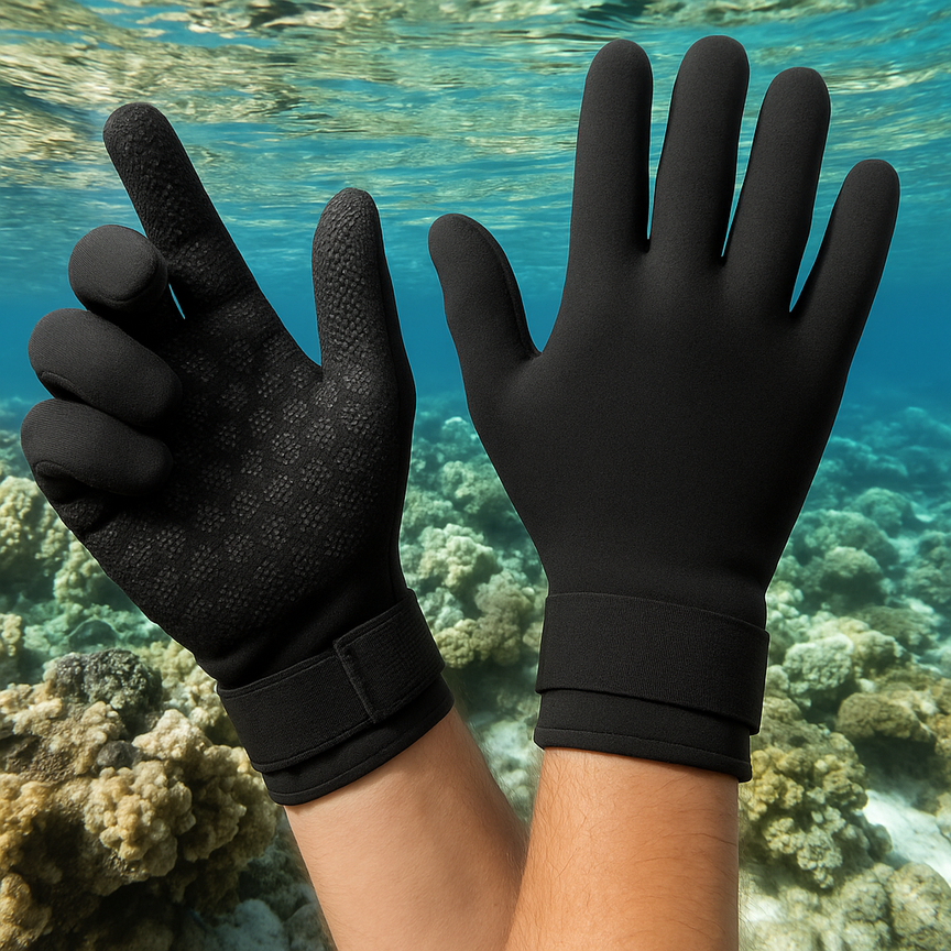 ThermoGrip 3mm Neopreen Wetsuit Handschoenen – Warmte & Grip voor Watersporten