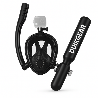 SCORKLER 0.5L Duikset – Full Face Masker & Mini Duikcilinder voor Snorkelen en Duiken