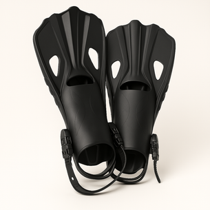 AquaFlex DuckMesh ShortPro – Verstelbare Snorkelvinnen met Open Hak